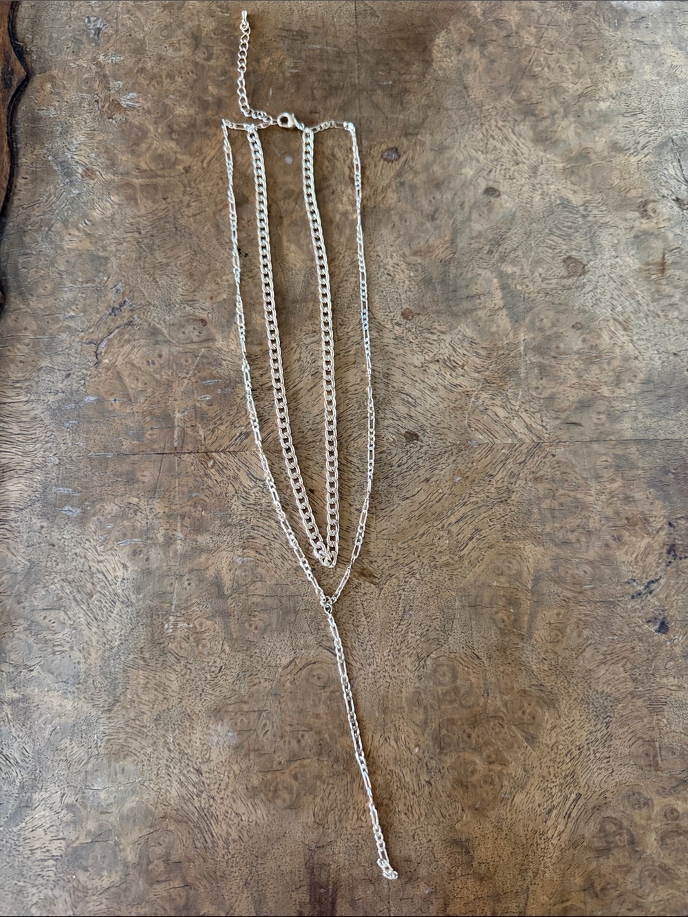 Gold Multi-Layer Y Necklace - Women's Jewelry